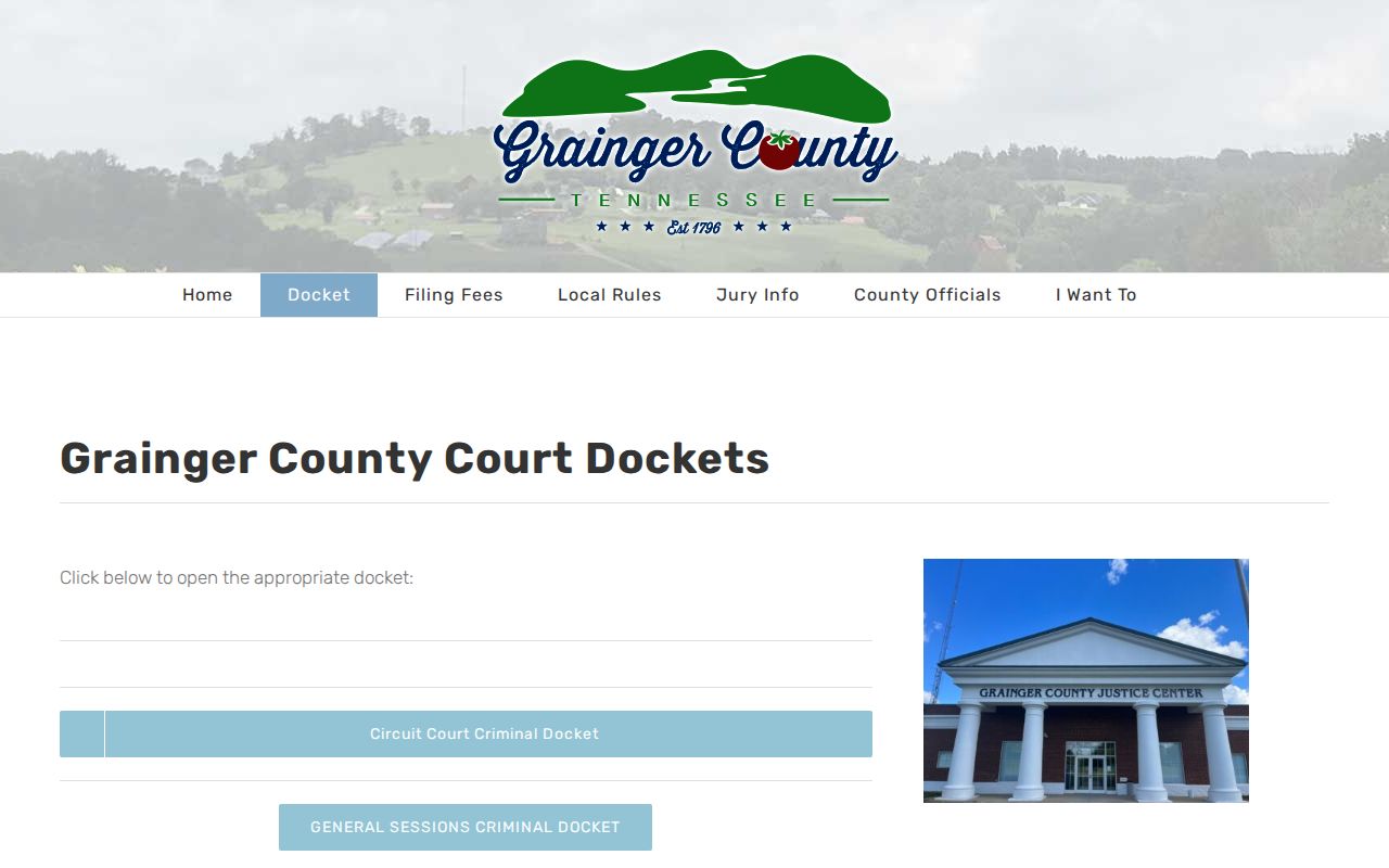 Grainger County court docket links after arrest